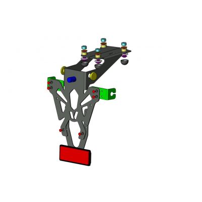 Portatarga per KAWASAKI Z 900 2017 / 2021 - Z 900 RS 2018 2019