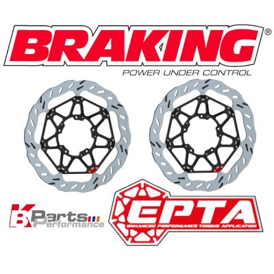 BRAKING 2 Dischi Freno Anteriore Flottante EPTA per HONDA CBR 1000 RR / SP 2020 2021