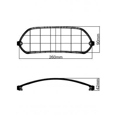 Spoiler X-creen MRA Sport Trasparente universale per cupolino o parabrezza