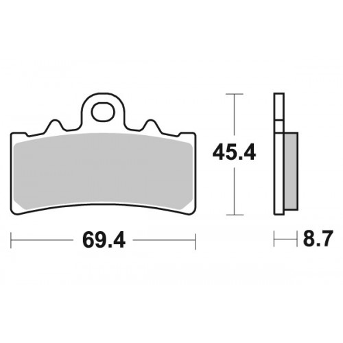 BRAKING 952CM55 coppia pastiglie freno anteriore CM55