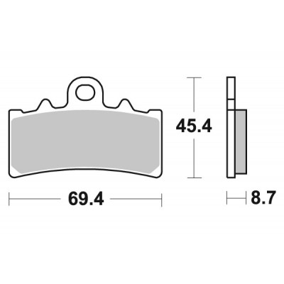 BRAKING 952CM55 coppia pastiglie freno anteriore CM55