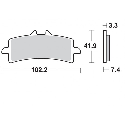 BRAKING coppia pastiglie freno anteriore P1R930