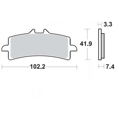 BRAKING coppia pastiglie freno anteriore P1R930