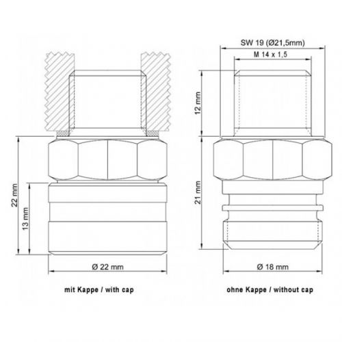 STAHLBUS SB-210211 Kit Valvola spurgo rapido Olio Motore M14 x 1,5 x 12