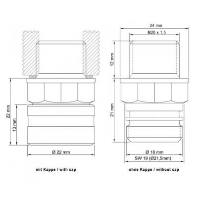 STAHLBUS SB-210511 Kit Valvola spurgo rapido Olio Motore M20 x 1,5 x 12