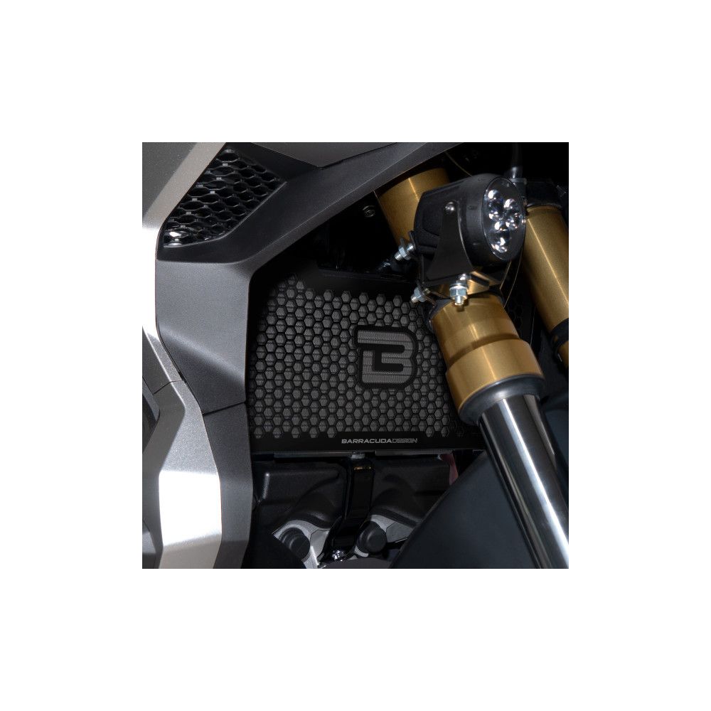 BARRACUDA Copriradiatore in alluminio nero per HONDA FORZA 750 2021 / 2023 - X-ADV 750 2021 / 2023