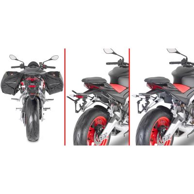 GIVI REMOVE-X Telaietti a sgancio rapido per borse soffici laterali per Aprilia RS 660 / TUONO 660 2021 / 2023