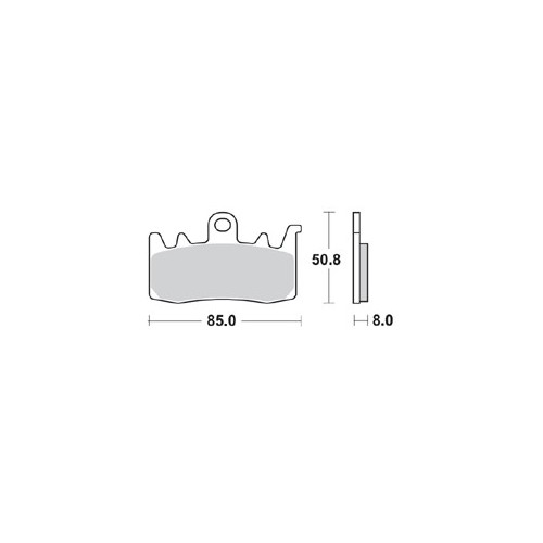 BRAKING coppia pastiglie freno anteriore sinterizzate P50960