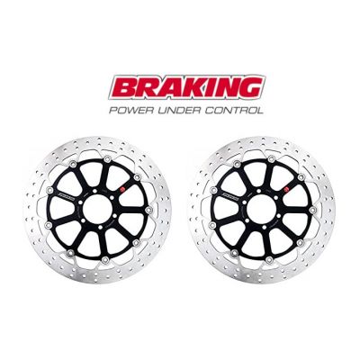 BRAKING 2 Dischi Freno Anteriore Flottante STX39 per APRILIA - CAGIVA