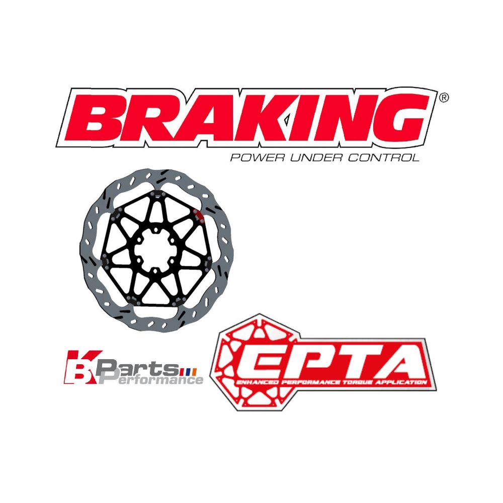 BRAKING Disco Freno Anteriore Flottante EPTA per KTM DUKE 690 2008/11 - 690 SUPERMOTO R / PRESTIGE 2007/08