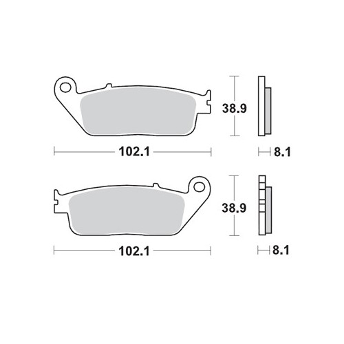 BRAKING 2 coppie pastiglie freno anteriore sinterizzate P30716