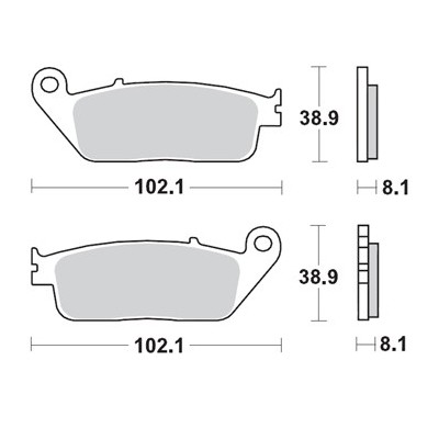 BRAKING 2 coppie pastiglie freno anteriore sinterizzate P30716