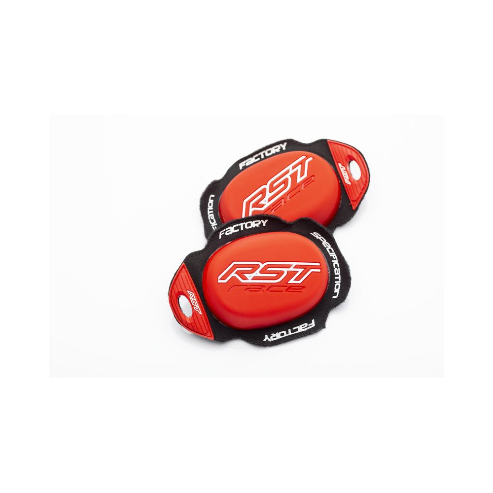 RST coppia saponette con velcro inverso Race Dept Rosso protezione ginocchia