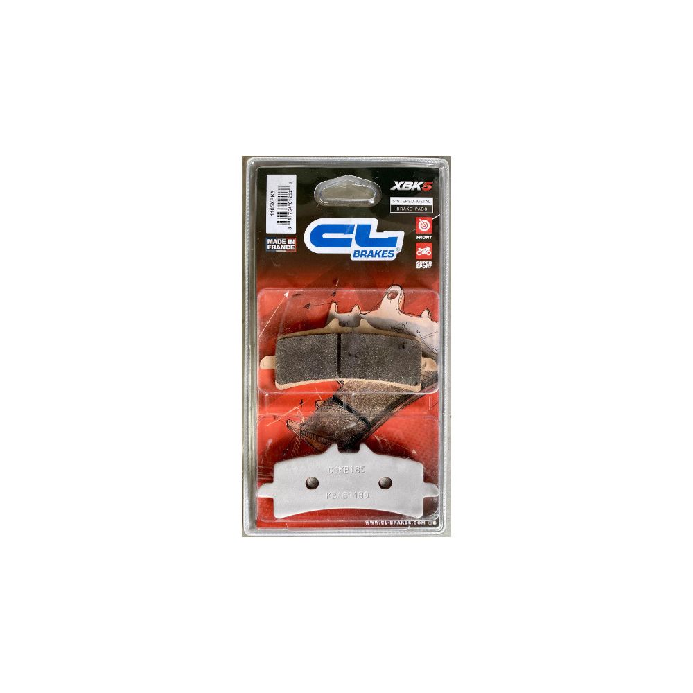 CL BRAKES 1185XBK5 Coppia Pastiglie Freno Anteriore Schermo ceramico