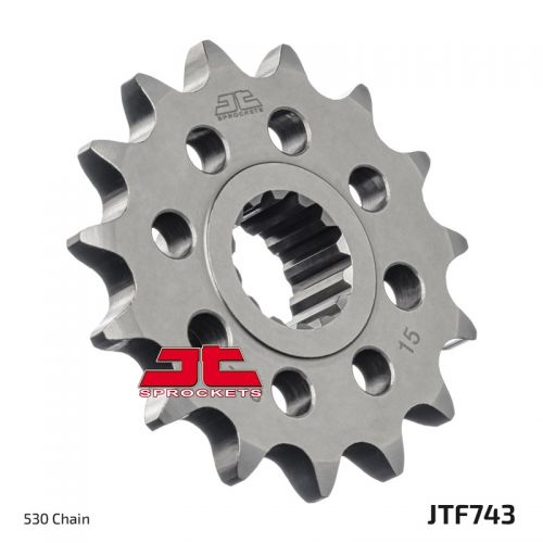 JT JTF743.15 Pignone in acciaio passo 530 denti 15