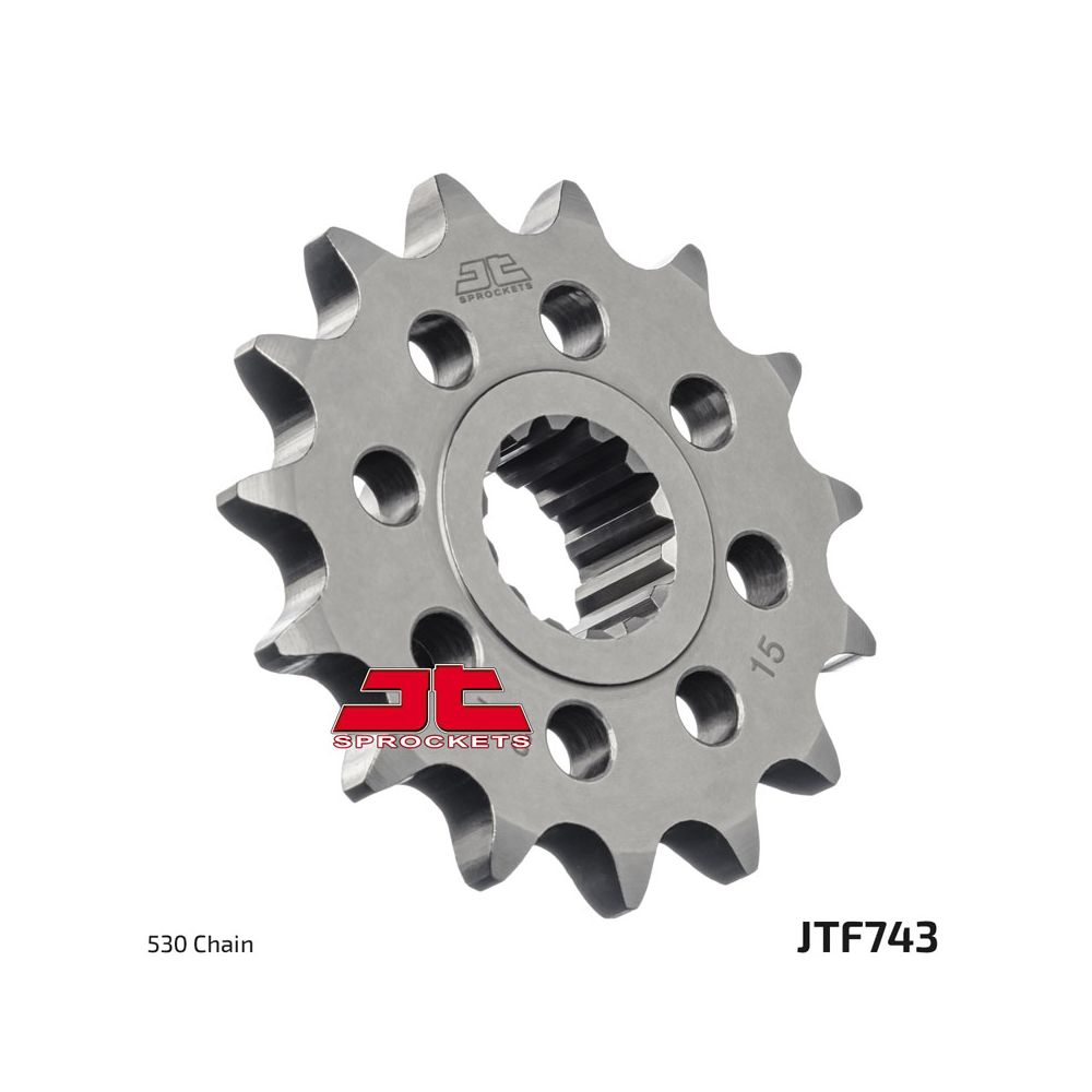 JT JTF743.15 Pignone in acciaio passo 530 denti 15