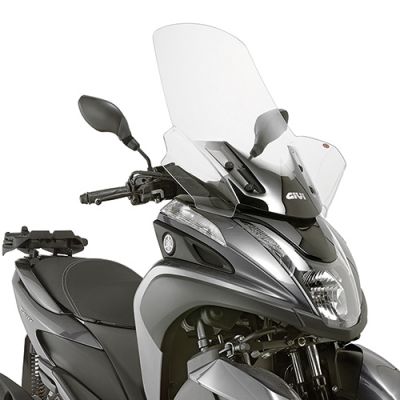 GIVI Parabrezza trasparente (senza attacchi) per Yamaha TRICITY 125 / 155 2014 / 2022