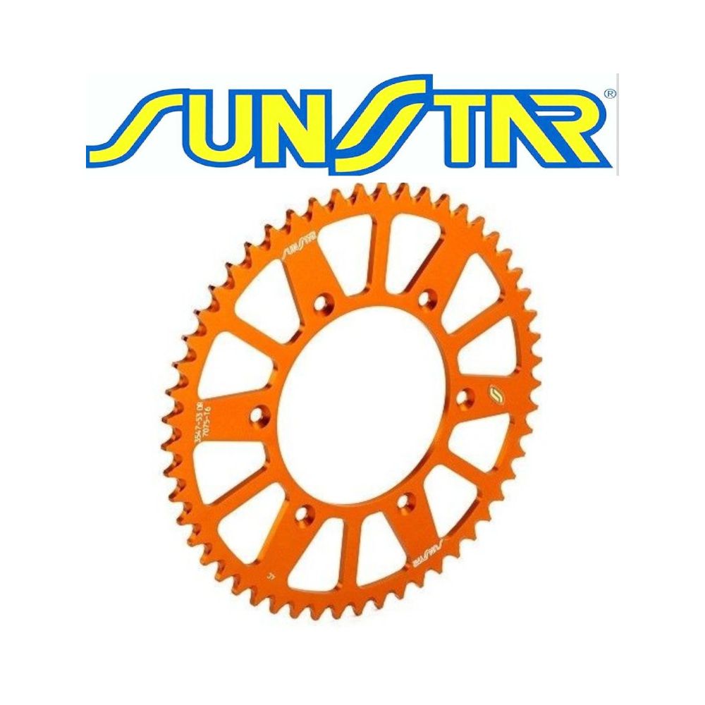 SUNSTAR Corona in Ergal Arancione passo 520 per GAS GAS - HUSABERG - HUSQVARNA - KTM