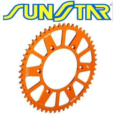 SUNSTAR Corona in Ergal Arancione passo 520 per GAS GAS - HUSABERG - HUSQVARNA - KTM