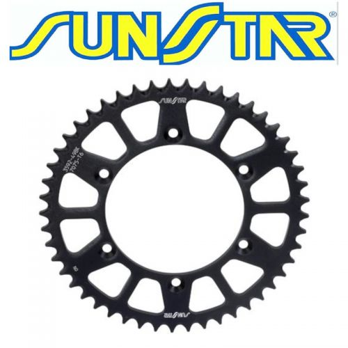 SUNSTAR Corona in Ergal Nero passo 520 per SUZUKI DRZ 400 SM 2004 / 2010