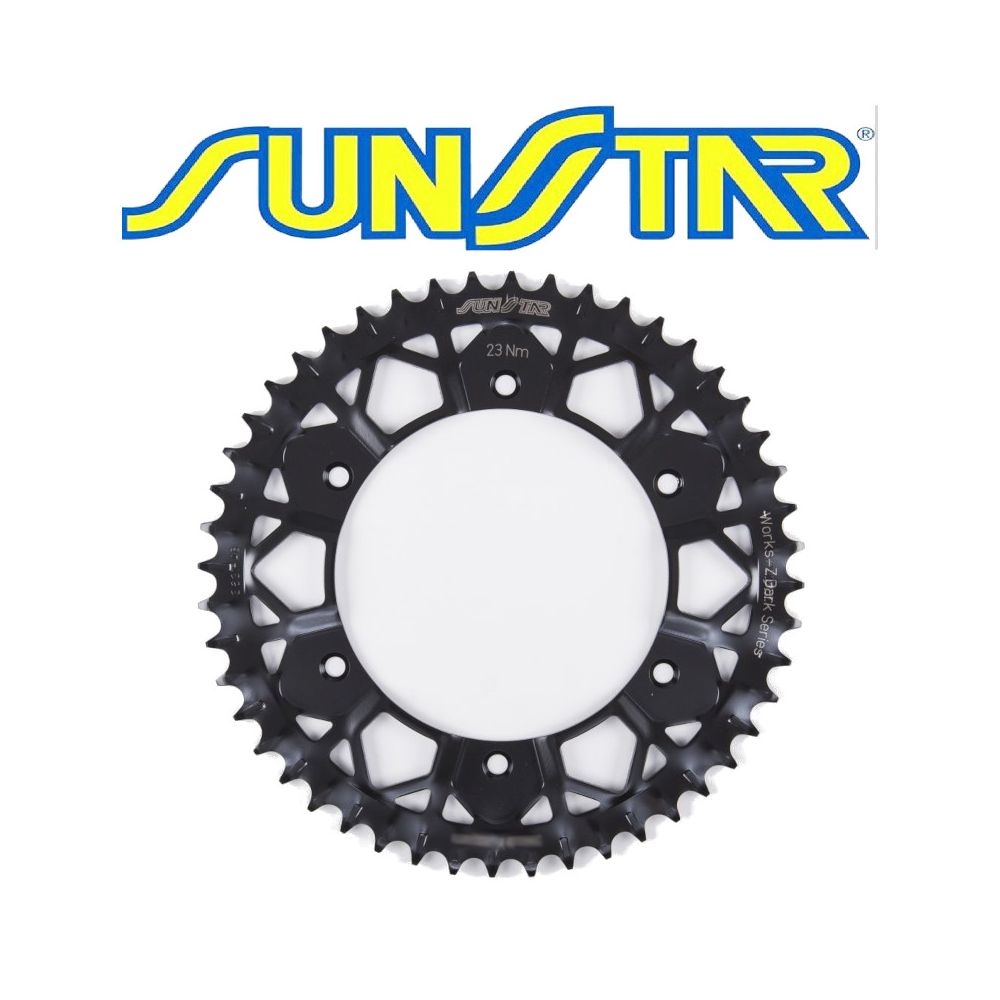 SUNSTAR 8-3547 Corona in acciaio nera WORKS Z passo 520