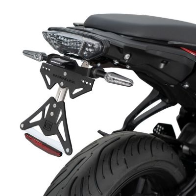 BARRACUDA PORTATARGA RECLINABILE specifico per frecce originali per YAMAHA TRACER 700 2020 / 2024