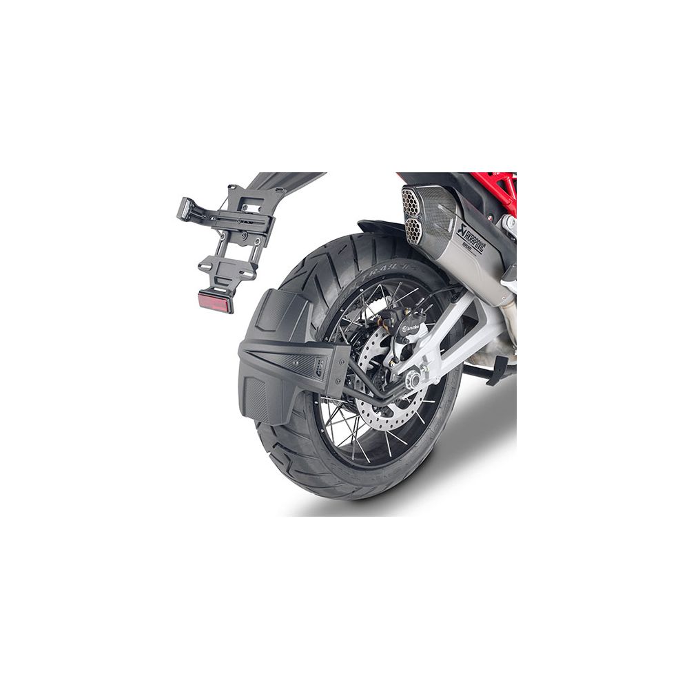 GIVI RM7413KIT Kit paraspruzzi RM02 con attacchi specifici per DUCATI MULTISTRADA 1100 V4 / V4 S 2021 / 2023