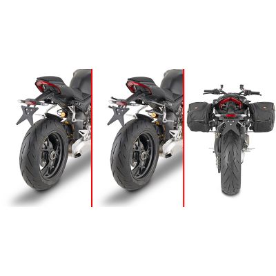 GIVI Telaietti REMOVE-X sgancio rapido borse soffici laterali per DUCATI STREETFIGHTER 1100 V4 2020 / 2023