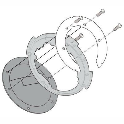 GIVI Flangia per borse da serbatoio TANKLOCK - TanklockED per DUCATI STREETFIGHTER V4 1100 2020 / 2023