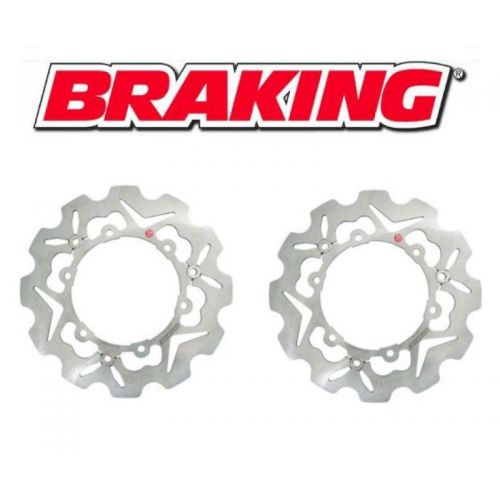 BRAKING 2 Dischi Freno Anteriore S3 per SUZUKI BURGMAN 650 (4 fori) 2002 2003 2004 2005