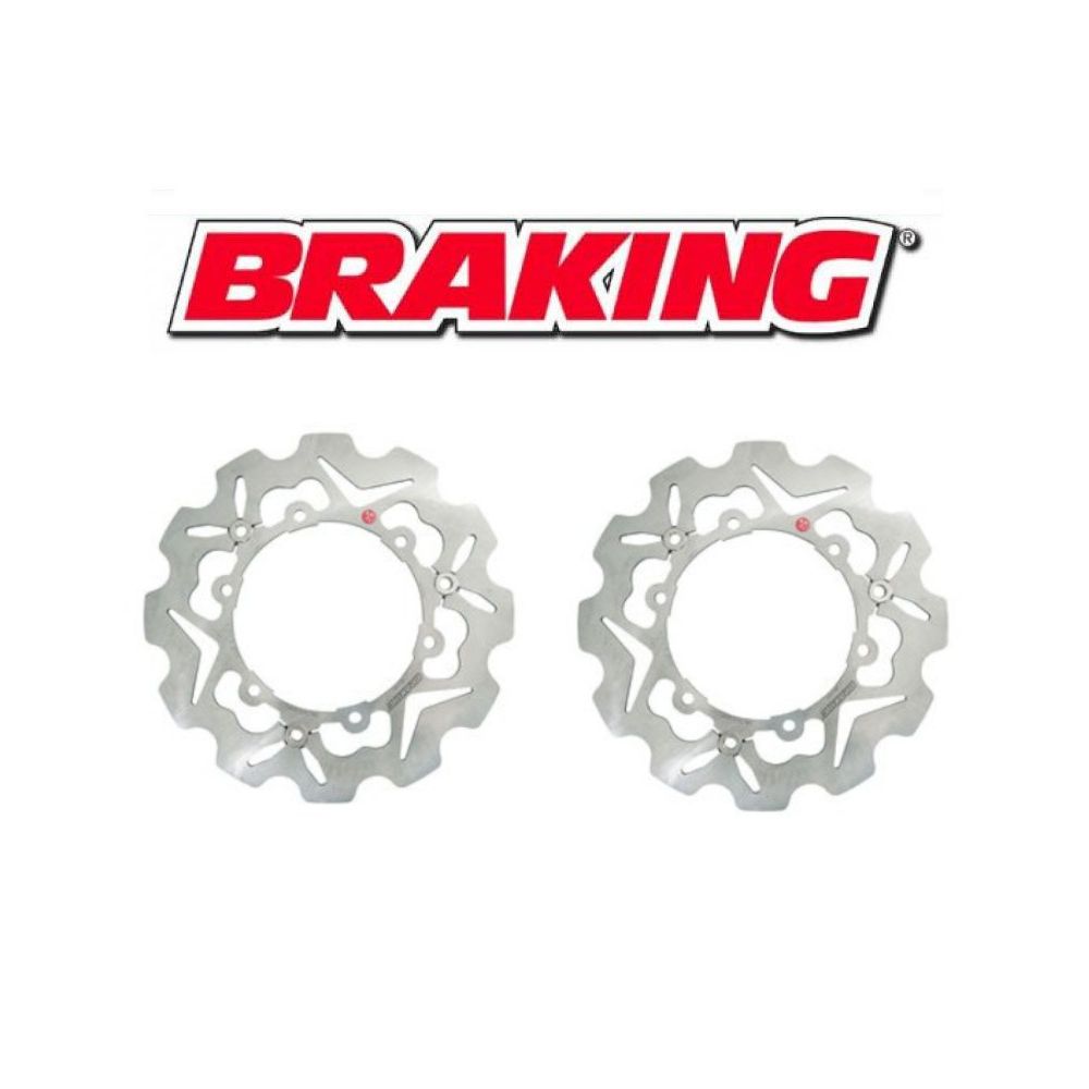 BRAKING 2 Dischi Freno Anteriore S3 per SUZUKI BURGMAN 650 (4 fori) 2002 2003 2004 2005