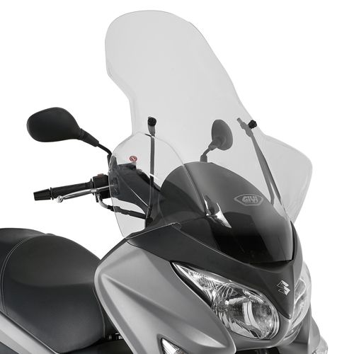 GIVI 3106DT Parabrezza trasparente con attacchi per SUZUKI BURGMAN 125 / 200 / ABS 2006 / 2021