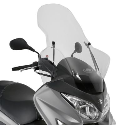 GIVI 3106DT Parabrezza trasparente con attacchi per SUZUKI BURGMAN 125 / 200 / ABS 2006 / 2021