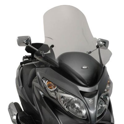 GIVI 266DT Parabrezza trasparente con attacchi per SUZUKI BURGMAN 400 2006 / 2016