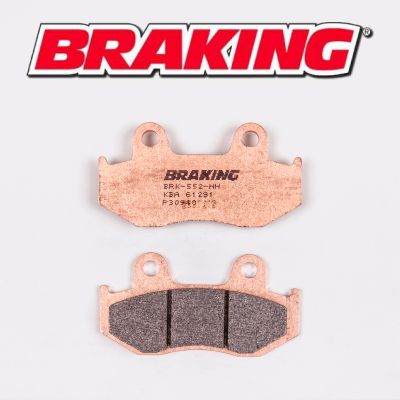 BRAKING coppia pastiglie freno posteriore P30 per SUZUKI BURGMAN 250 1998 / 2003 - BURGMAN 400 1999 / 2000