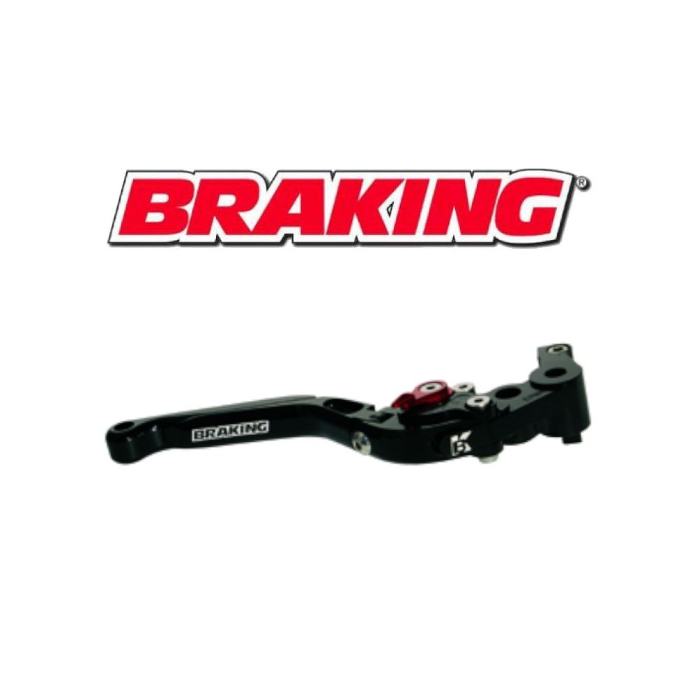 BRAKING Leva nera sinistra snodata con regolazione per pompe frizione idraluliche BRAKING QC66 - QC36 Brembo racing (NO RCS)