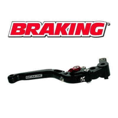 BRAKING Leva nera sinistra snodata con regolazione per pompe frizione idraluliche BRAKING QC66 - QC36 Brembo racing (NO RCS)