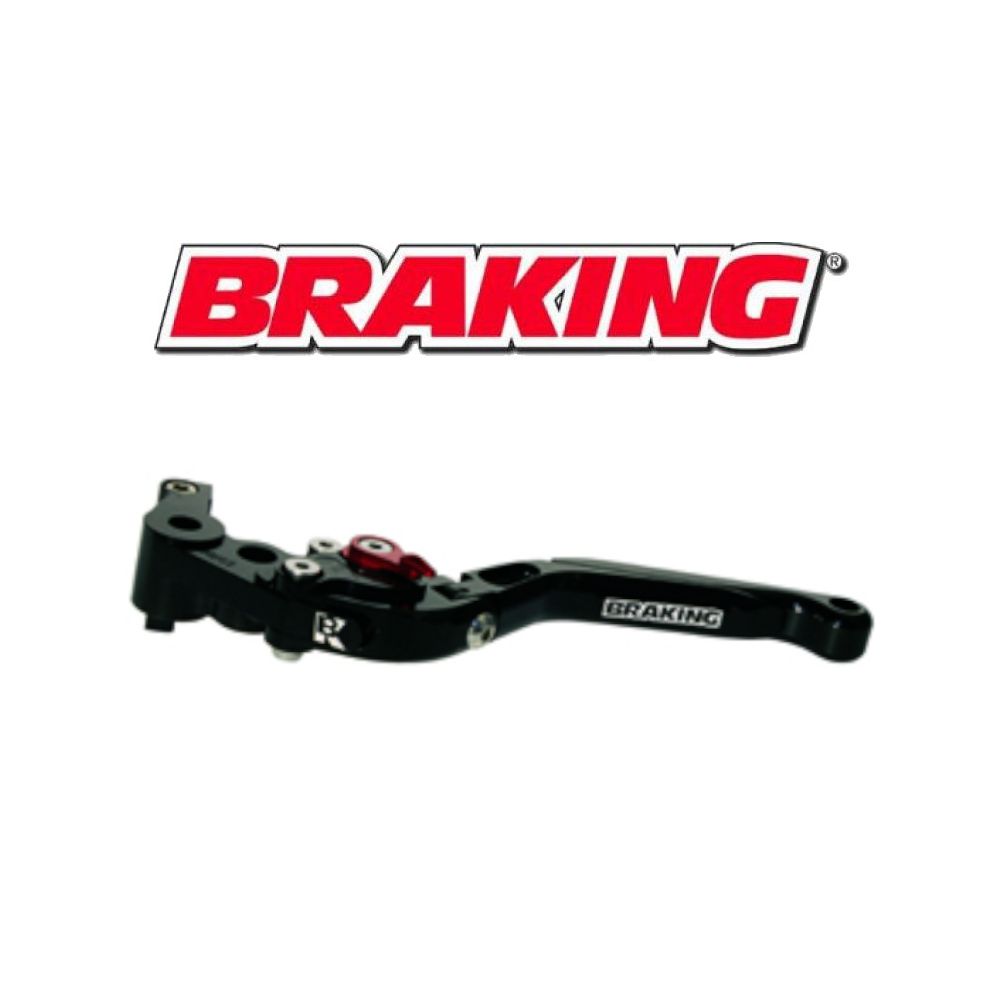 BRAKING Leva nera destra snodata con regolazione per pompe freno BRAKING MC6603, MC9603 Brembo racing (NO RCS)