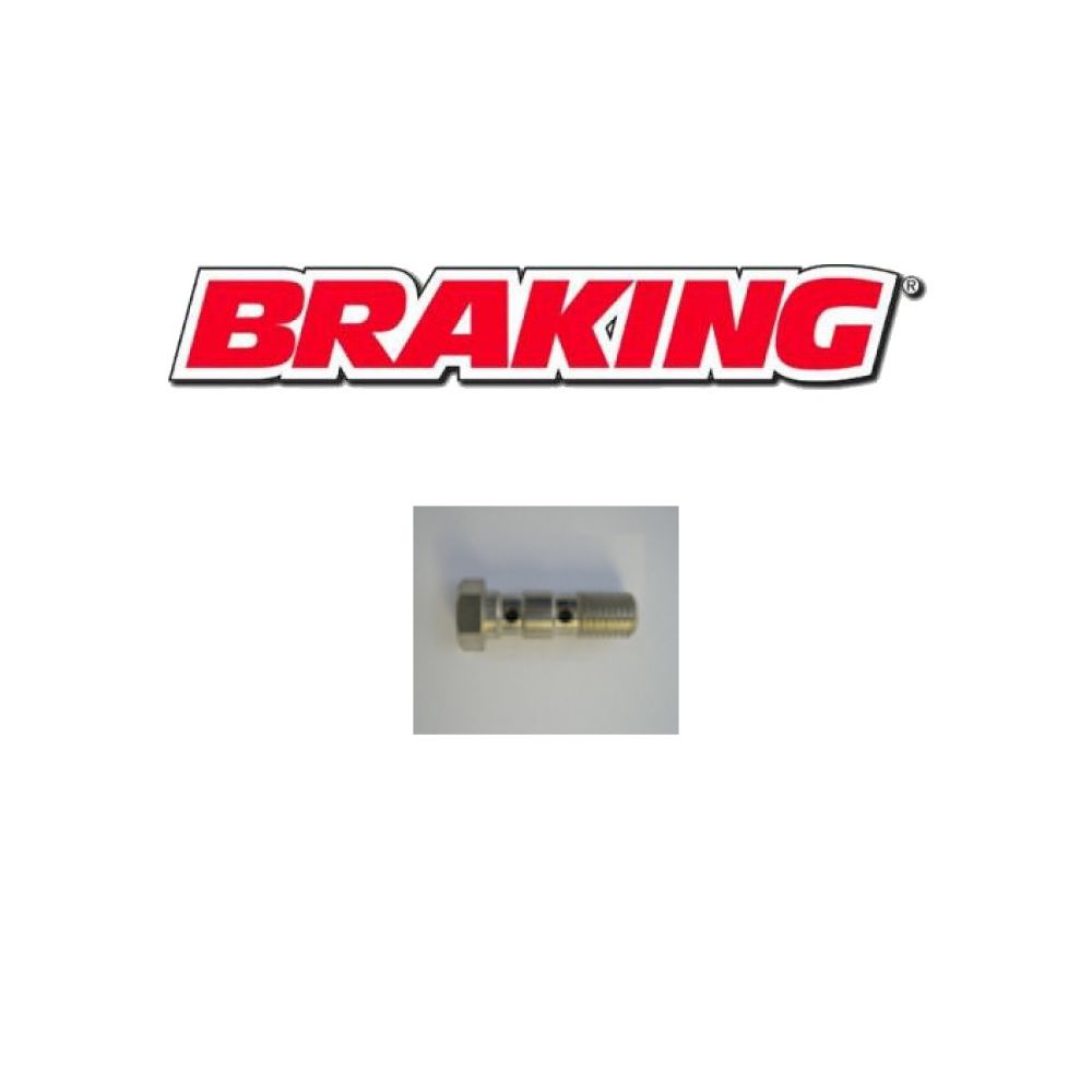 BRAKING Raccordo in Acciaio Vite per occhiello doppia 10x1,25 mm