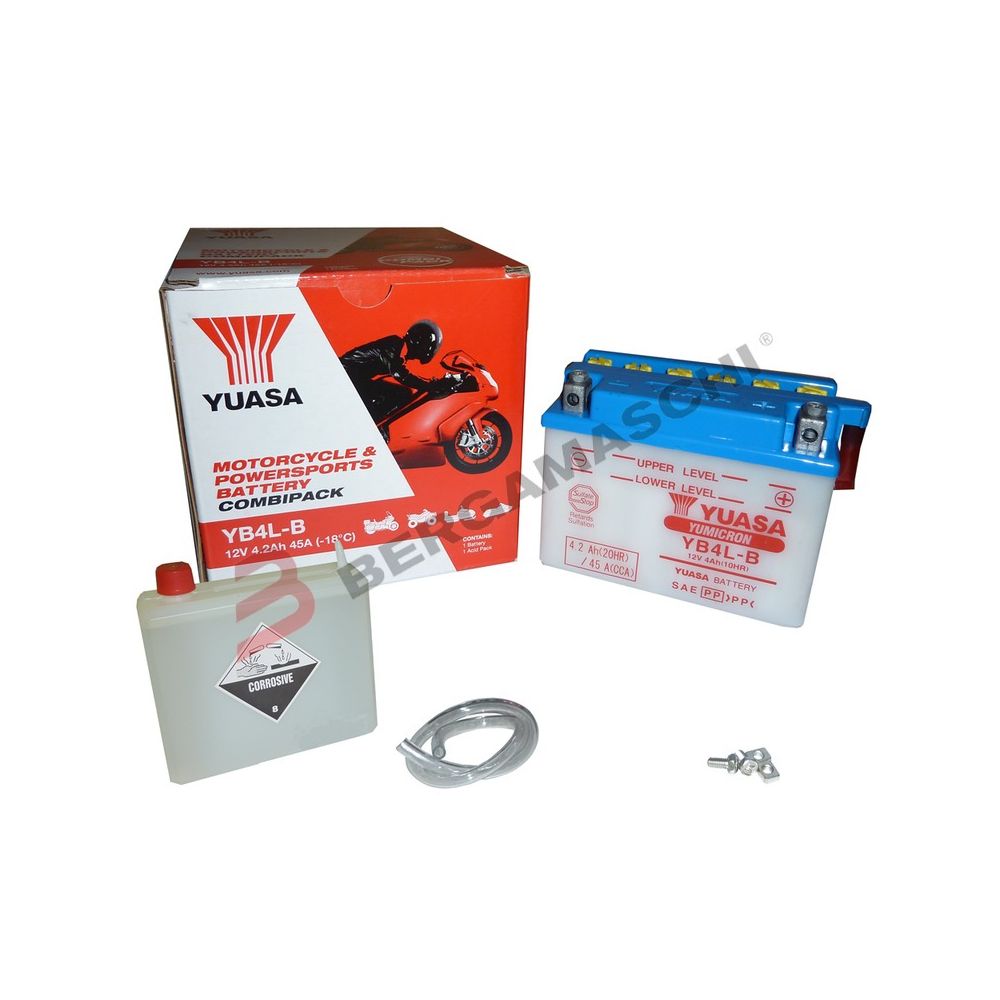 YUASA BATTERIA YB4L-B - 12 Volt 4,2 Ampere - con acido