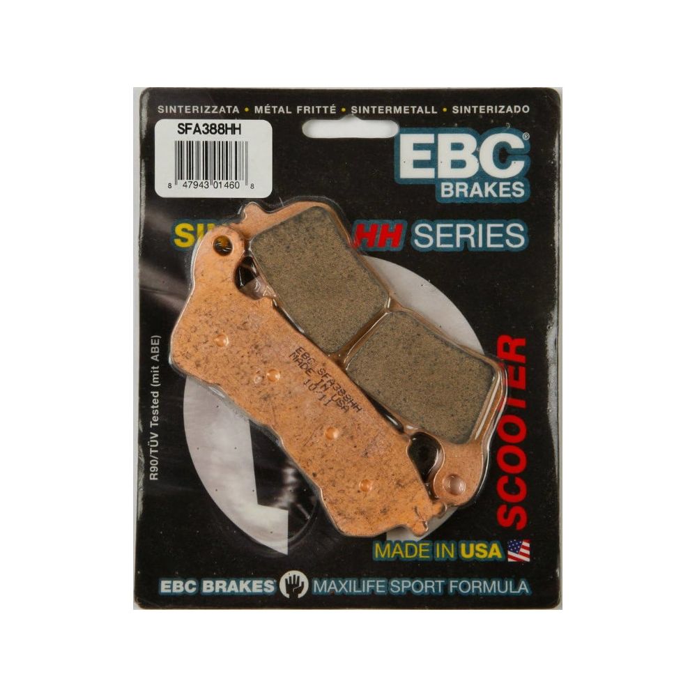 Coppia Pastiglie Freno anteriore SFA-HH Sintered Scooter EBC SFA388HH