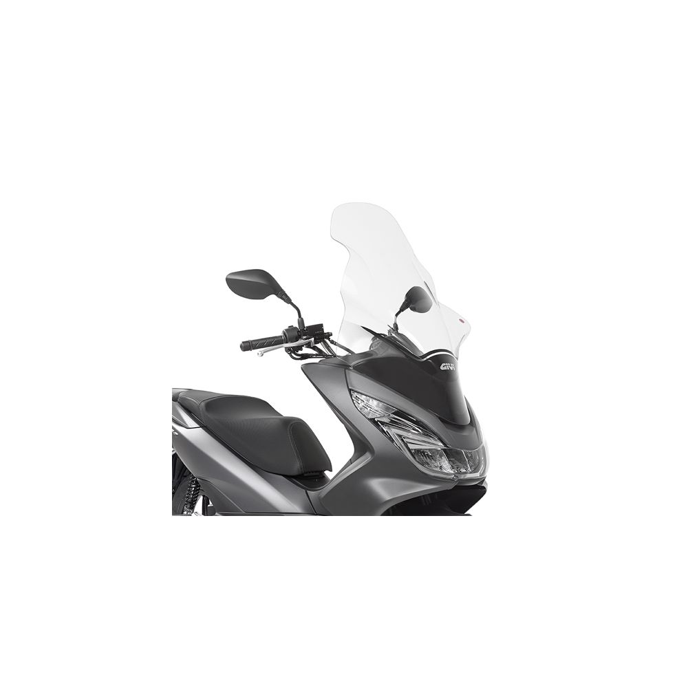 GIVI Parabrezza specifico trasparente 81.5 x 55 cm per HONDA PCX 125 2014 / 2017 - PCX 150 2014 / 2018