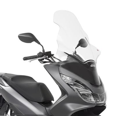 GIVI Parabrezza specifico trasparente 81.5 x 55 cm per HONDA PCX 125 2014 / 2017 - PCX 150 2014 / 2018