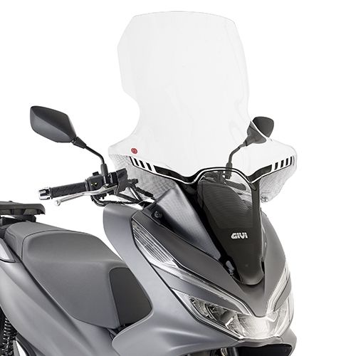 GIVI Parabrezza specifico trasparente 85 x 63 cm per HONDA PCX 125 2018 2019 2020