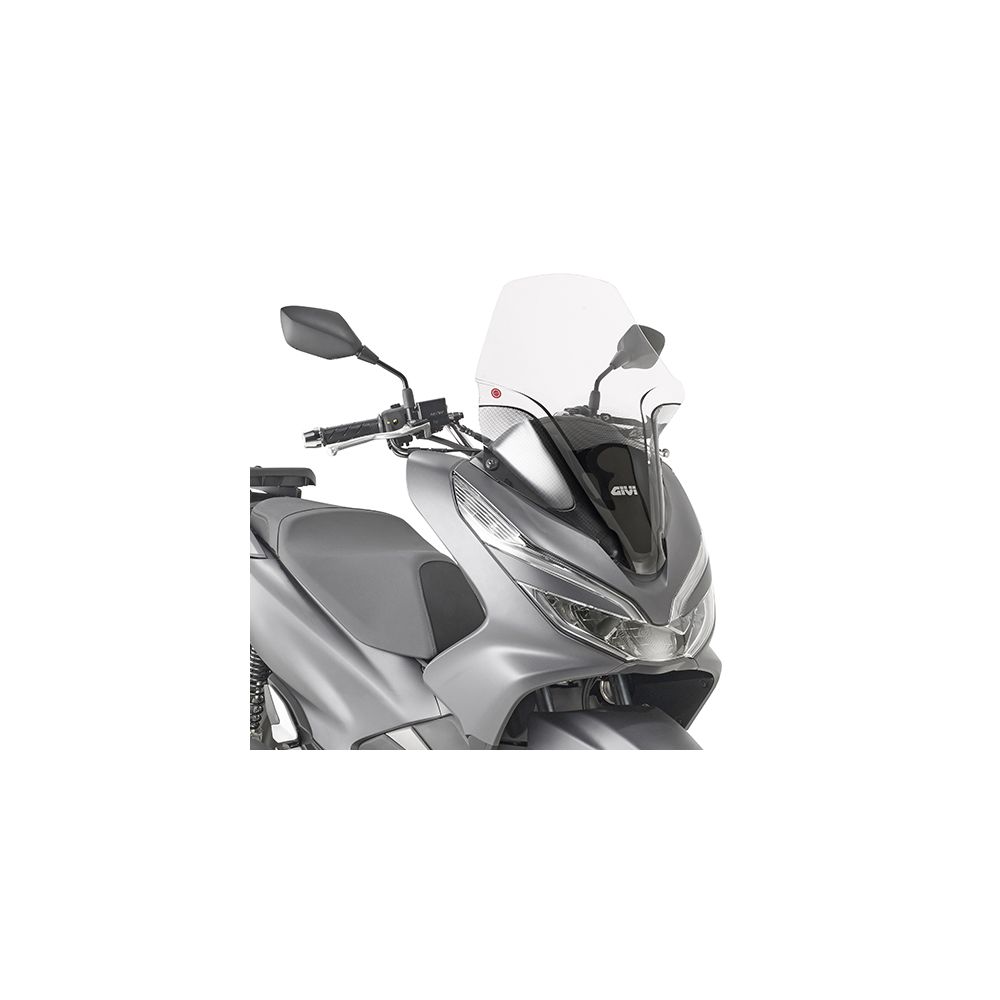 GIVI Parabrezza specifico trasparente 60,5 x 43,5 cm per HONDA PCX 125 2018 2019 2020