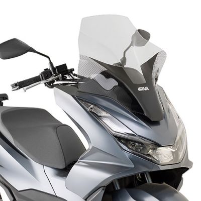 GIVI Parabrezza specifico trasparente 59 x 48,5 cm per HONDA PCX 125 2021 2022 2023