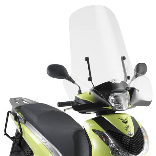 GIVI Parabrezza trasparente 62 x 67,5 cm per HONDA SH 125 i - SH 150 i 2005 / 2012