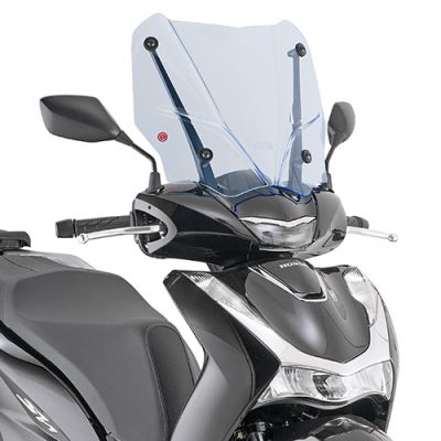 GIVI Parabrezza ICE da montare sugli attacchi originali per HONDA SH 125 i - SH 150 i 2020 / 2023 - SH 350 i 2021 / 2023