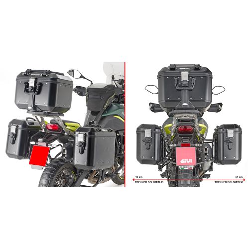 Portavaligie telai laterali per Valigie GIVI MONOKEY per BENELLI TRK 702 - TRK 702 X 2023 2024