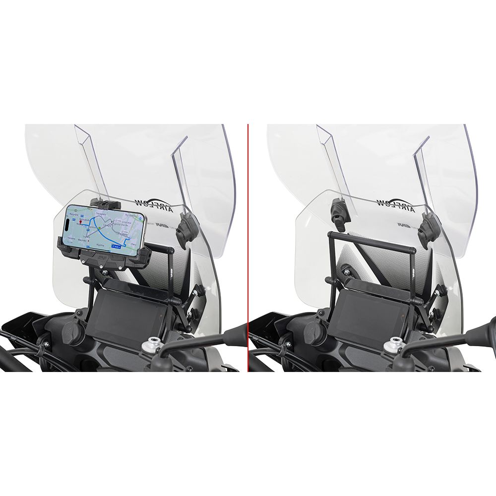 GIVI Traversino dietro cupolino per installare porta GPS - smartphone per BENELLI TRK 702 - TRK 702 X 2023 2024